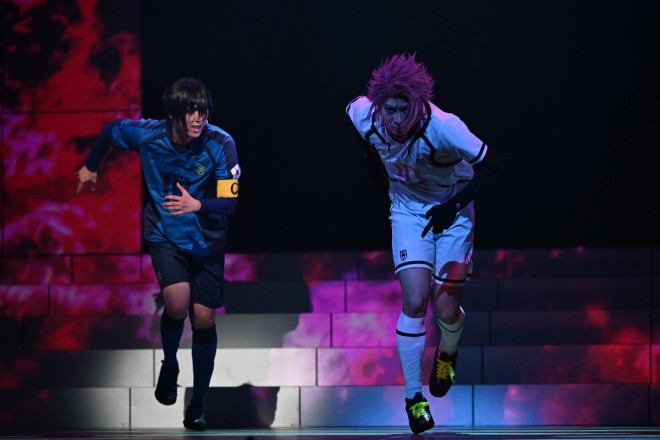 A scene from the final rehearsal of Blue Lock 4th STAGE